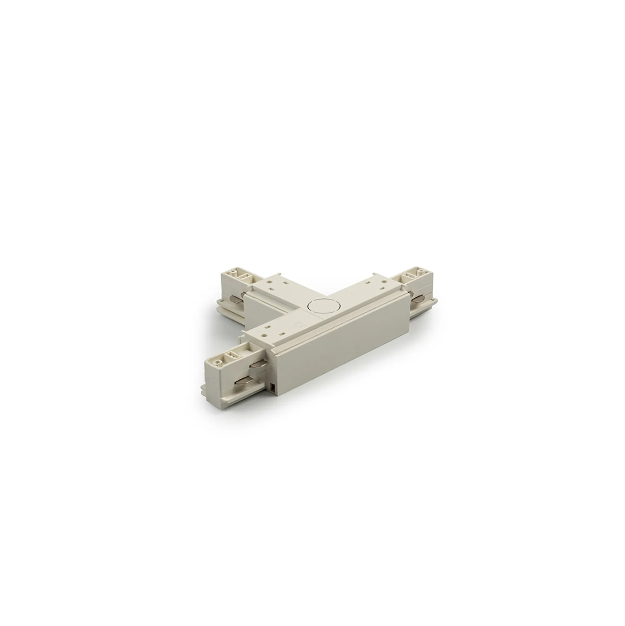T Coupler With Feeding Option 3 Circuit Surface Mounted Track Earth Outside Right 555 1 1214 1  Eutrac 3 Circuit Surface-White